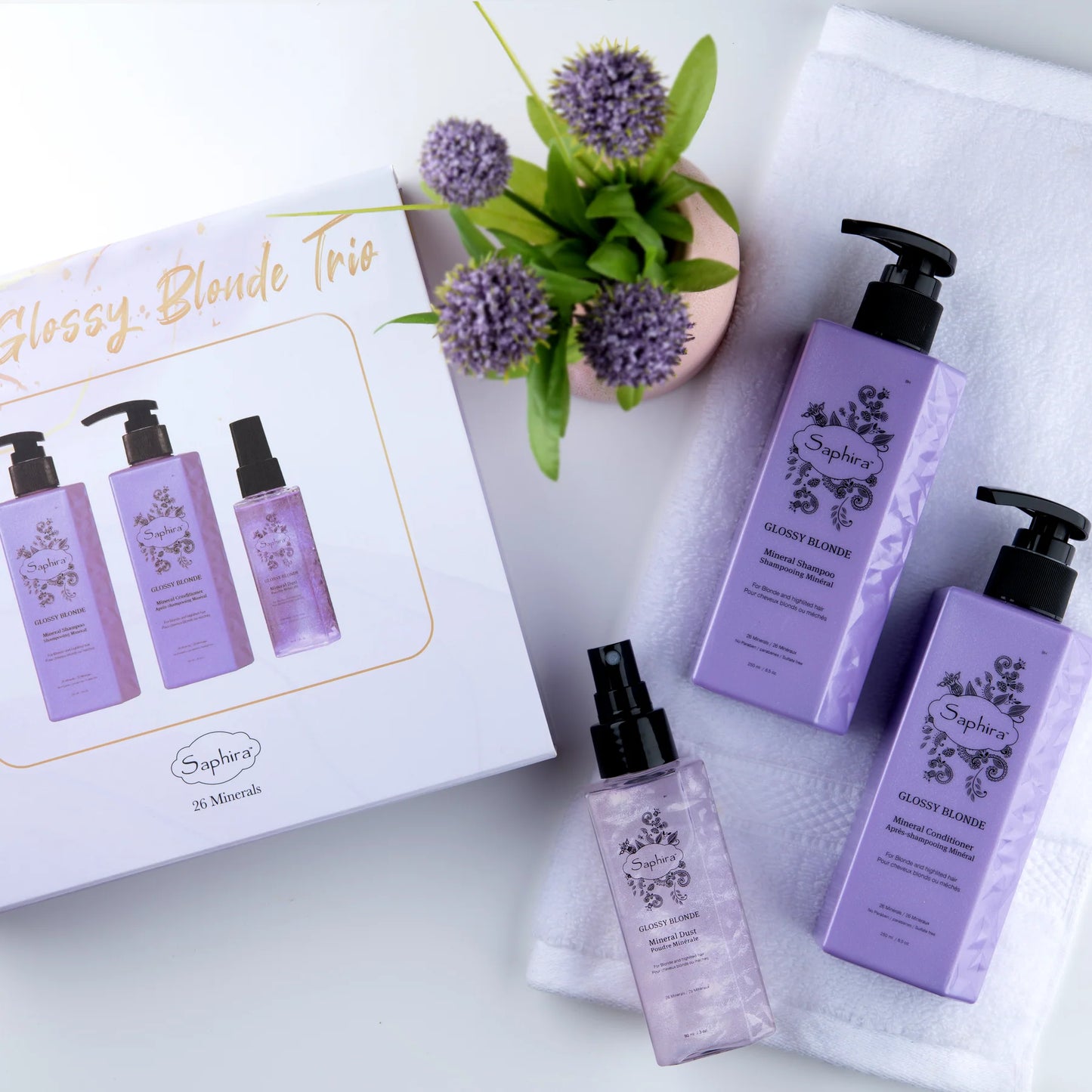 Glossy Blonde Trio Gift Set