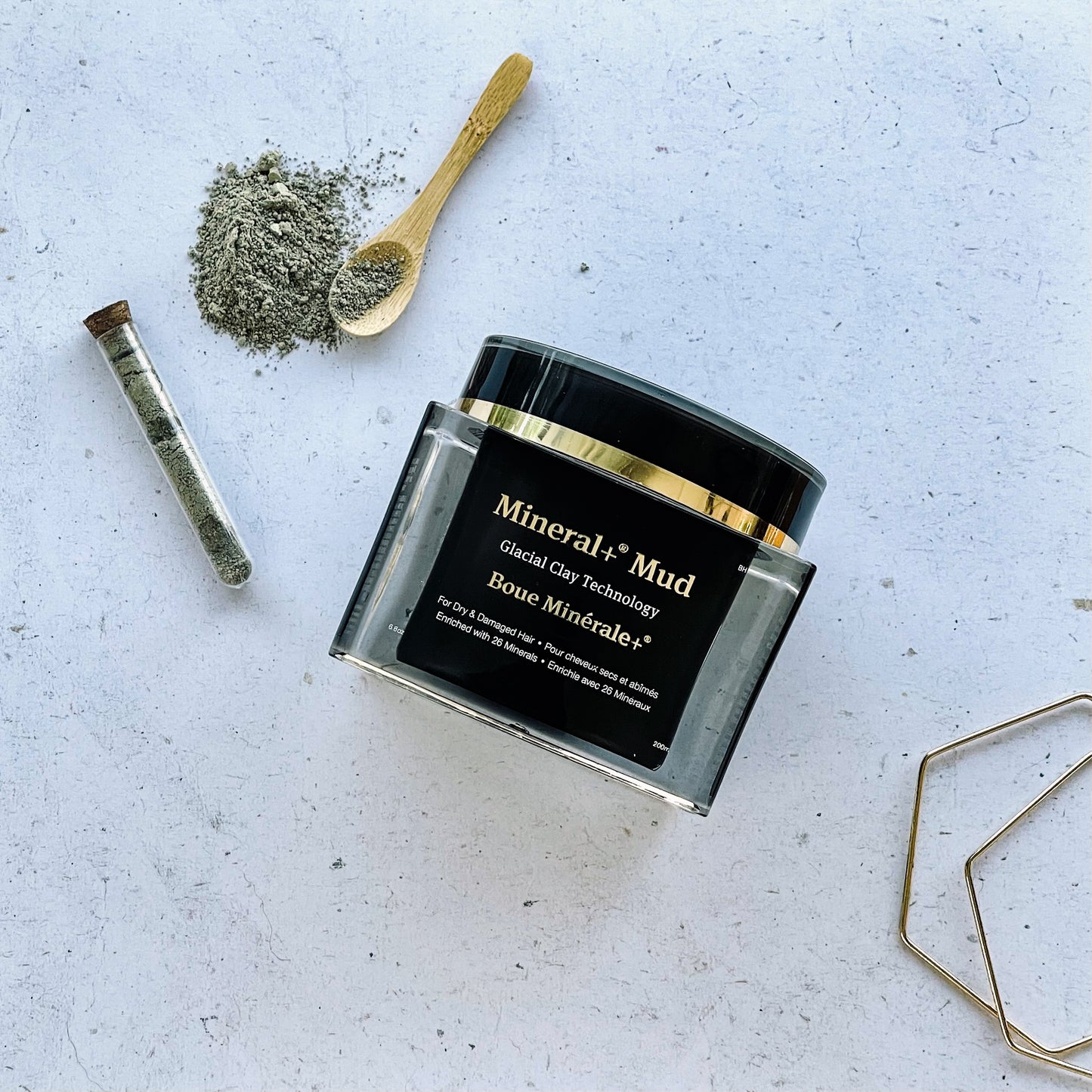 DIY Hair Treatment with 26 minerals with glacial ice extract and volcanic ash