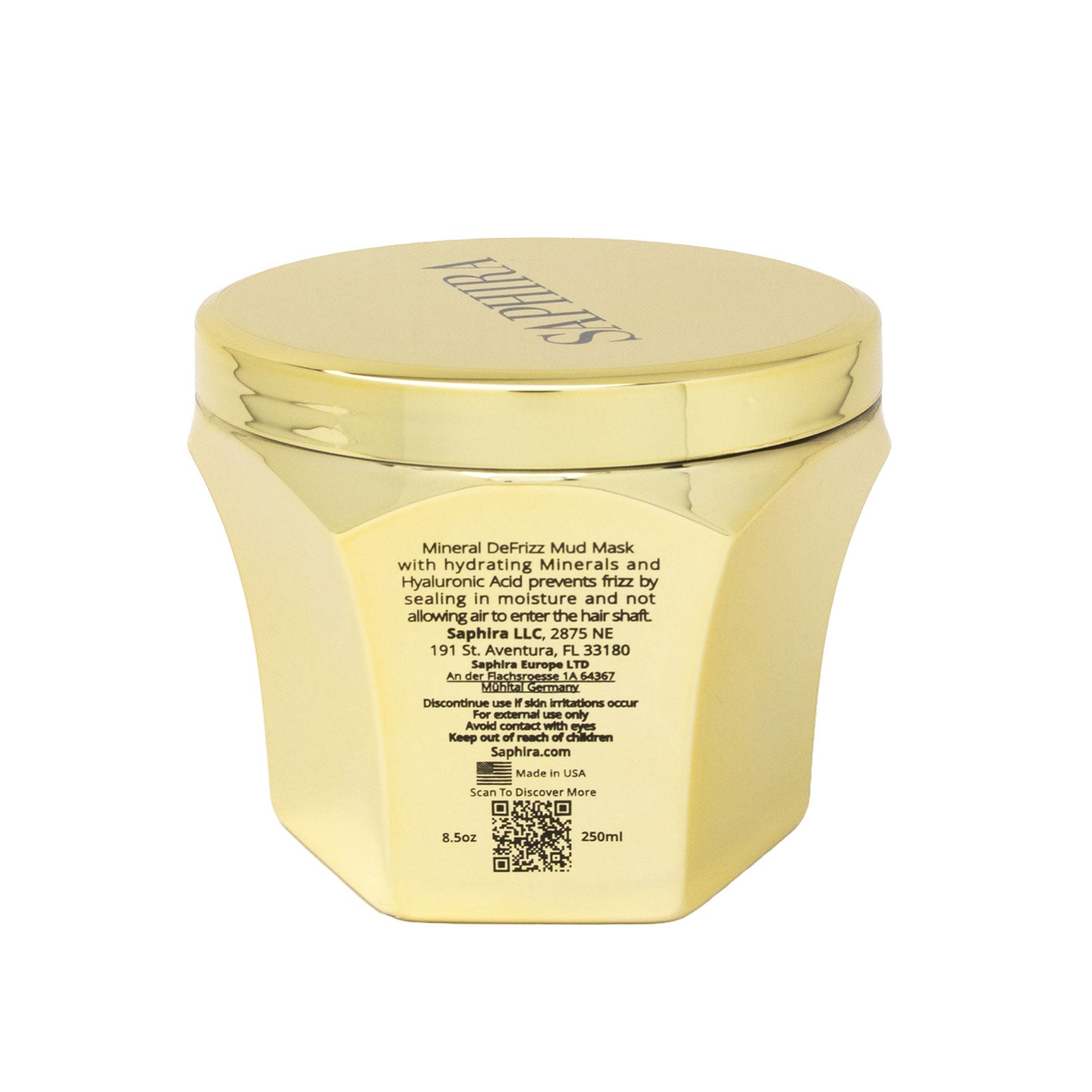 Mineral DeFrizz Anti Frizz Mineral Mud – Saphira Pro