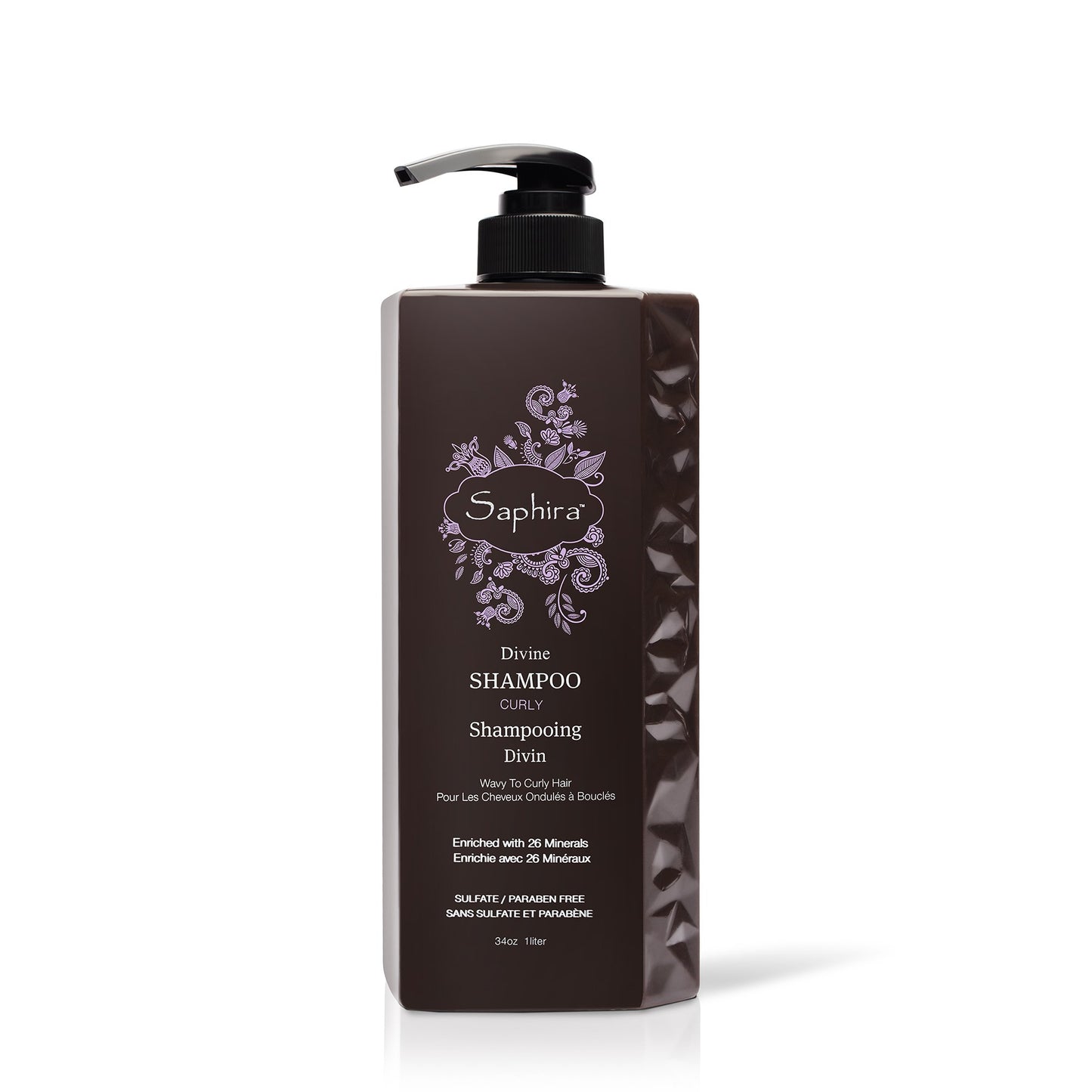 Divine Shampoo for Curly to Wavy Hair, 34 oz