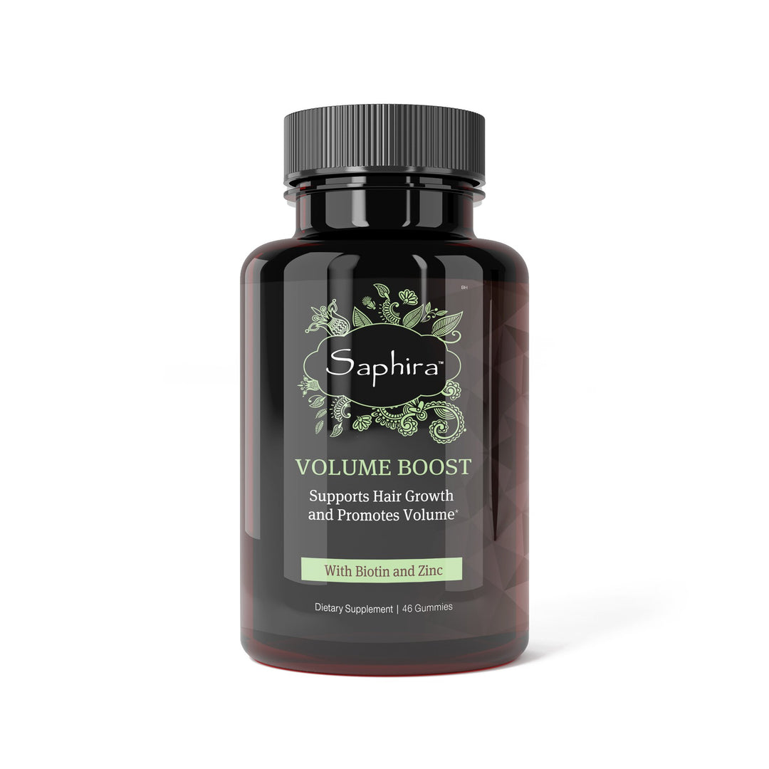 Saphira Volume Boost Supplement - Supports Hair Growth & Promotes Volume. With Biotin and Zinc.