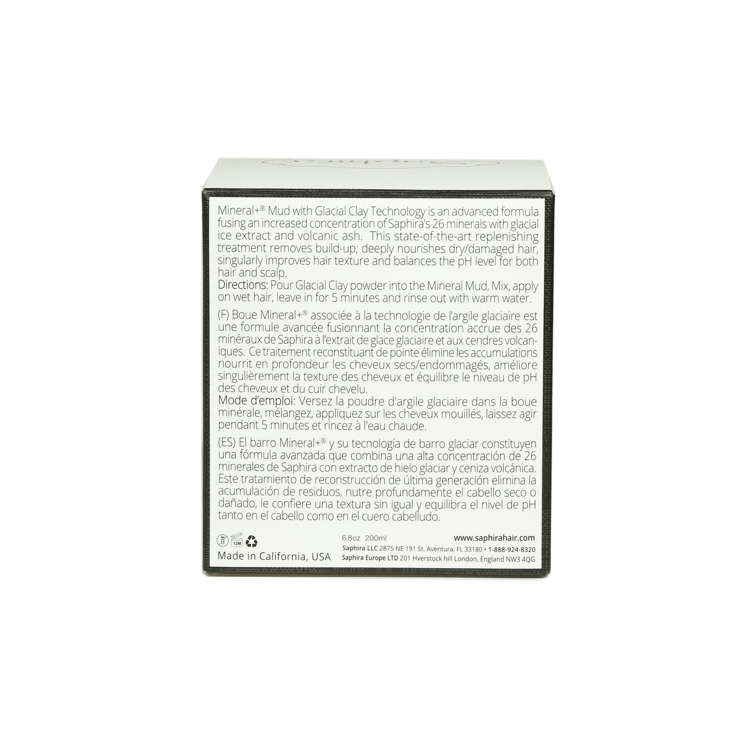 Mineral Plus Mud Back label